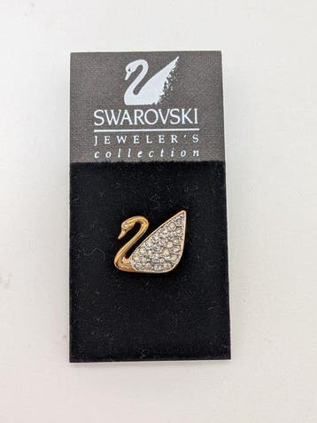 Swarovski - Beeldje - Crystal Sea Lion baby and Swan Pavé