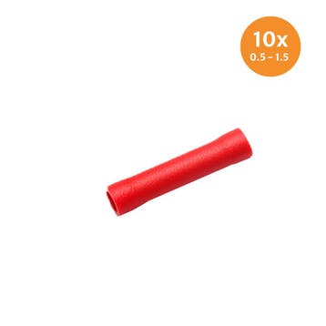 Doorverbinder Geïsoleerd Rood (0.5-1.5mm) 10 Stuks, Ophalen of Verzenden, Nieuw