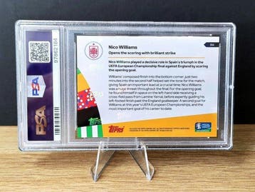 2024 Topps Now Euro - Nico Williams - PSA 10 Graded card