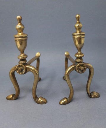 Vuurbok (2) - Gegoten messing, Antiek en Kunst, Curiosa en Brocante