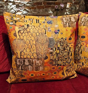 Exclusieve set van twee kussens Gustave Klimt -60x60cm-