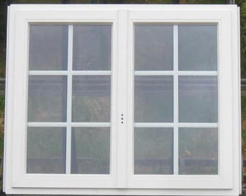 pvc raam , chassis , venster , kozijn 133 x 111 wit, Ophalen of Verzenden, Raamkozijn