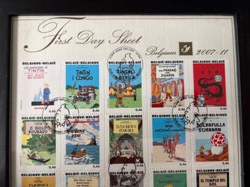 Tintin - First Day Sheet Tintin - 1 Album - Eerste druk -, Boeken, Nieuw