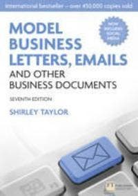 Model Business Letters, Emails and Other Business Documents, Verzenden, Taylor Shirley