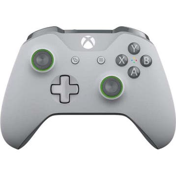 Microsoft Xbox One S Controller Grijs/Groen, Games en Spelcomputers, Spelcomputers | Xbox One, Ophalen of Verzenden, Zo goed als nieuw