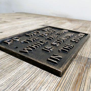 Wandbord - Railroad sign - Gietijzer