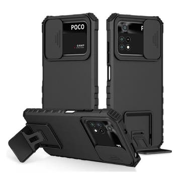 Xiaomi Poco X3 Pro - Kickstand Hoesje met Camera Slide -, Verzenden