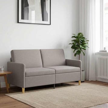 vidaXL Sofa met Opbergruimte Taupe 172 x 78 x 87 cm, Huis en Inrichting, Verzenden, Nieuw