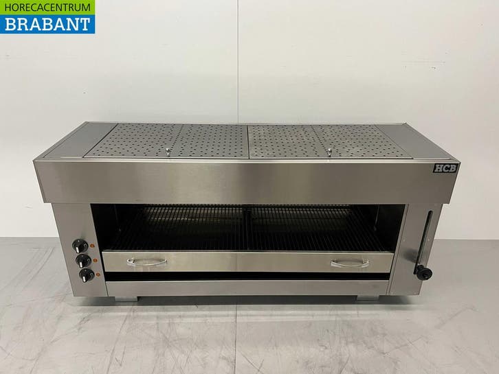 RVS Pitagrill Salamander grill 3 branders 129 cm 400V Horeca, Articles professionnels, Horeca | Équipement de cuisine, Enlèvement ou Envoi