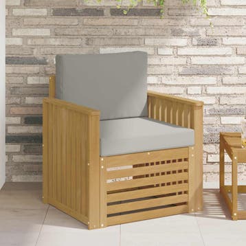 vidaXL Buiten bank set Polyester Wit, Verzenden, Nieuw