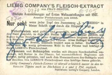 LIEBIG chromos - série S 288 - Allemagne - Carte postale, Gelopen
