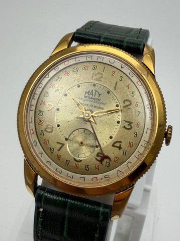 Maty - MATY Besancon Calendar – Vintage Manual-Wind Triple