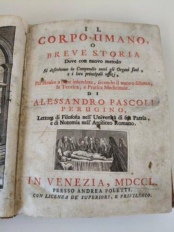 Alessandro Pascoli - Il Corpo Umano o breve storia dove con
