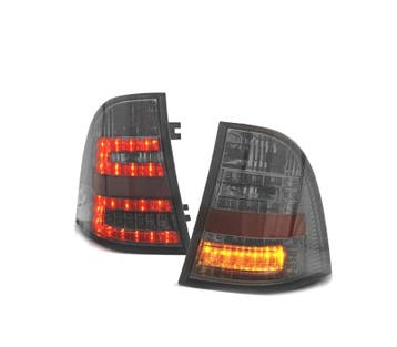 FEUX ARRIÈRE POUR MERCEDES ML W163 98-05 LED FOND CHROMÉ FUM, Verzenden