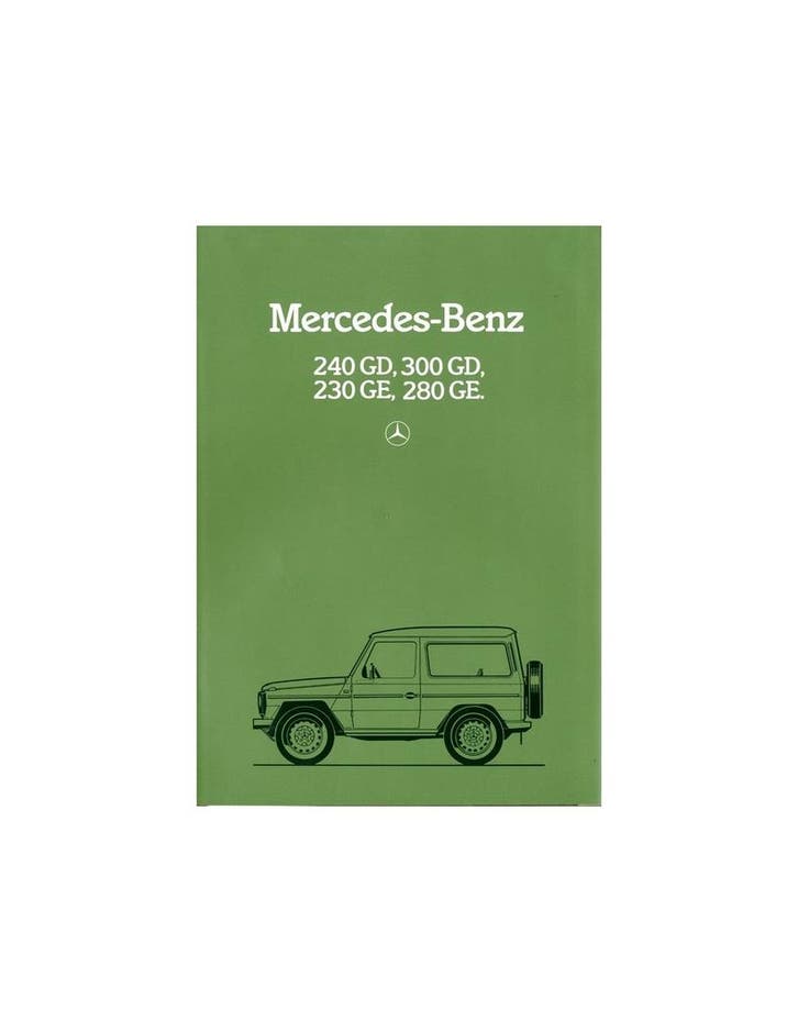 1982 MERCEDES BENZ G KLASSE BROCHURE NEDERLANDS, Boeken, Auto's | Folders en Tijdschriften
