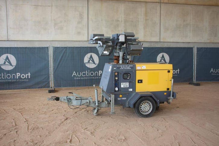 Veiling: Lichtmast QLT H50 Diesel 4.9kVA 2016, Bricolage & Construction, Éclairage de chantier, Enlèvement