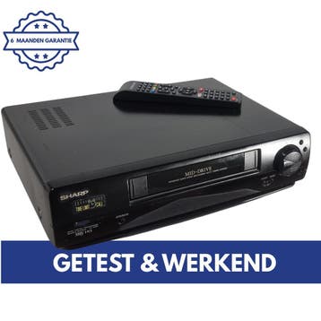 Sharp VC-M191SM | Videorecorder | VHS Speler | Videospeler, Verzenden, Gebruikt, VHS-speler of -recorder