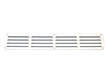 Aluminium schoepenrooster opbouw 500 x 90mm - WIT (1-5009W), Verzenden, Nieuw