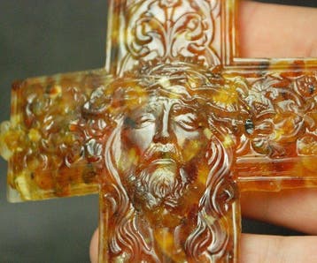 Wanddecoratie - Pressed Amber - Baltisch amber - Litouwen -, Antiek en Kunst