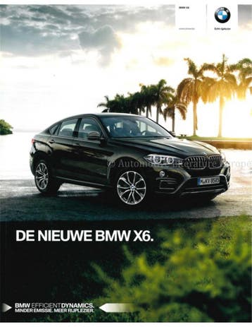 2015 BMW X6 BROCHURE NEDERLANDS, Nieuw