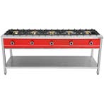 Pannenkoekenfornuis | Gas | 5 Branders | 5x 8kW |, Verzenden