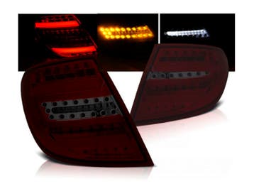 LED bar achterlichten Red Smoke geschikt voor Mercedes W204, Verzenden, Nieuw, Mercedes-Benz