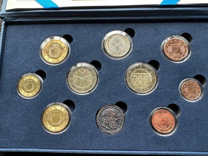 Malta. Year Set (BU) 2012/2014 (2 sets) (Zonder, Postzegels en Munten, Munten | Europa | Niet-Euromunten