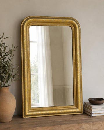 Spiegel - Glas - Antieke Franse vergulde spiegel