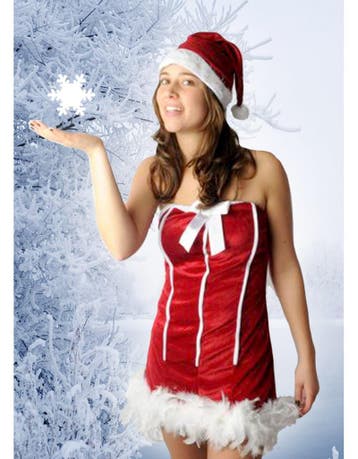 Kerstvrouw sexy verkleed jurk Jingle bells, Ophalen of Verzenden, Nieuw