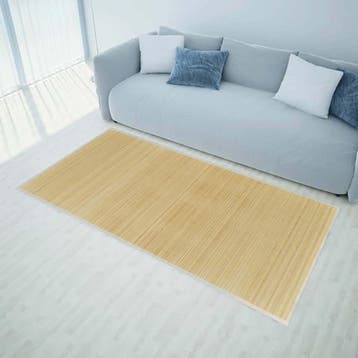 vidaXL Tapijt 160x230 cm bamboe natuurlijk, Verzenden, Nieuw