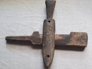 Houten schuursloten - Bambara/Dogon - Mali (Zonder