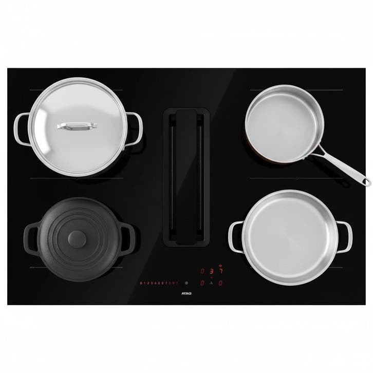 ATAG HIDD28471SVI Inductie kookplaat 80cm, Electroménager, Tables de cuisson, Envoi