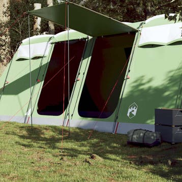vidaXL Tunneltent 8-persoons waterdicht groen, Caravans en Kamperen, Verzenden, Nieuw