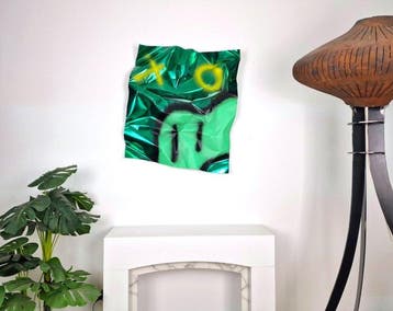 José Soler Art - Steel Silk Green. Street Art.