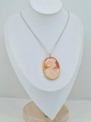 Zilver, Zonder reserveprijs - Cameo - Handgesneden camee