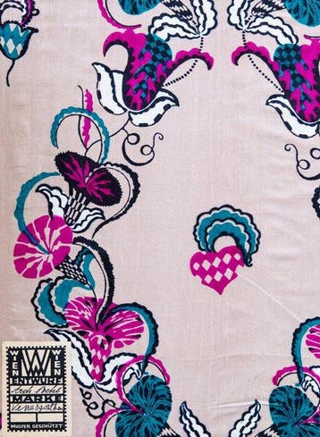 Wiener Werkstätte - Dagobert Peche - Textiel - 22 cm - 30 cm