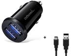 DrPhone Invisible 5V 2.4A - 10W Mini Lader USB Auto Oplader, Verzenden, Nieuw