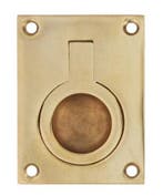 Intersteel Luikring recht 50mm x 39mm messing gelakt, Huis en Inrichting, Kasten | Overige, Nieuw