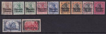 Duits postkantoor in Marokko 1906/1919 - Verzameling op, Gestempeld