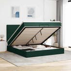 vidaXL Ottoman bed met matrassen 200x200cm fluweel, Verzenden, Nieuw