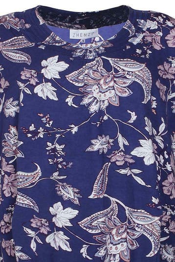 Shirt Zhenzi print elastiek zoom maat M=46-48, Kleding | Dames, Verzenden, Nieuw