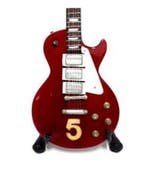 Miniatuur Gibson Les Paul gitaar met gratis standaard, Verzenden, Pop, Beeldje of Miniatuur