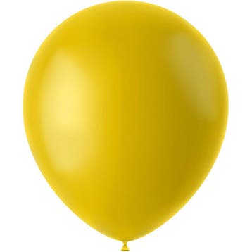 Gele Ballonnen Tuscan Yellow 33cm 10st, Verzenden, Nieuw