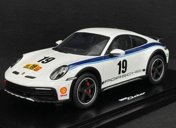 Spark 1:18 - Modelauto - Porsche 911 992 Dakar Rallye #19 -