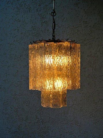 Plafondlamp - Kroonluchtermodel Corteccia - Muranoglas