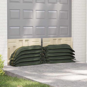 vidaXL Zandzakken 50 st Donkergroen 120 x 27 cm HDPE, Verzenden