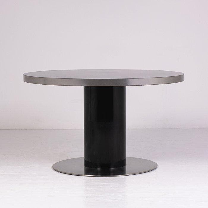 Willy Rizzo - Tafel - gelamineerd, Staal, Hout, Antiek en Kunst, Antiek | Meubels | Stoelen en Sofa's