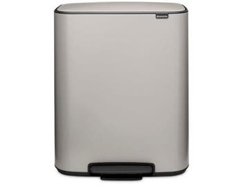Veiling - Brabantia Bo Prullenbak - 60 liter - 1 vak - Soft, Huis en Inrichting, Gebruikt