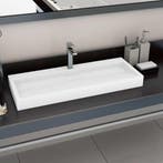 vidaXL Wastafel 120x46x11 cm mineraal gegoten/marmer gegoten, Verzenden