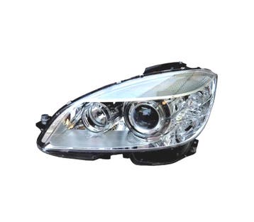PHARE GAUCHE XENON POUR MERCEDES C W204 07-11 FOND CHROMÉ, Auto-onderdelen, Verzenden, Nieuw